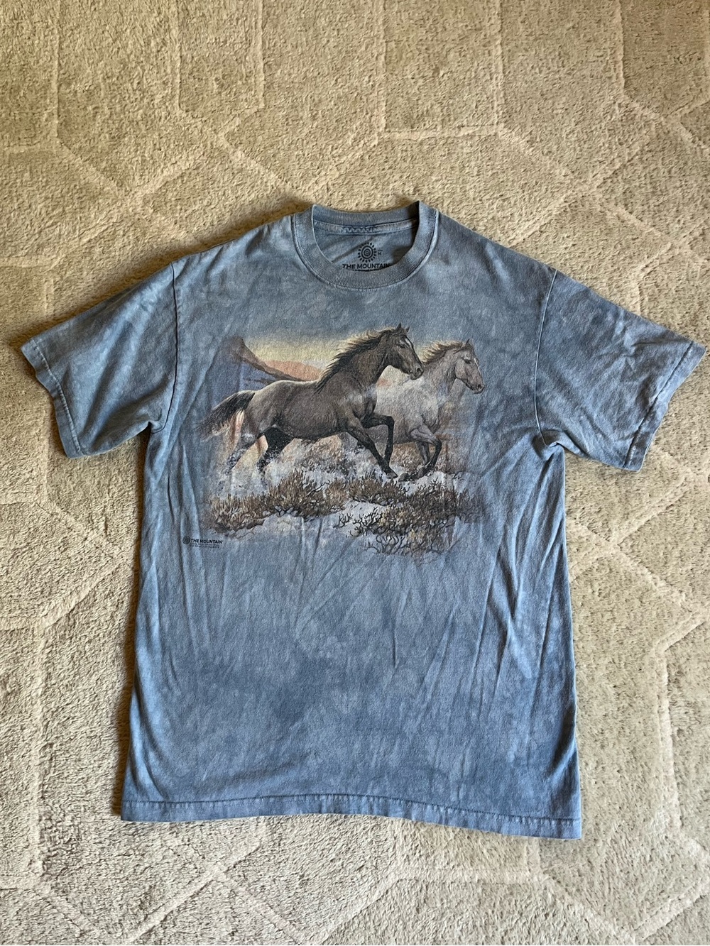 Vintage The Mountain Running Free Classic Cotton T-Shirt